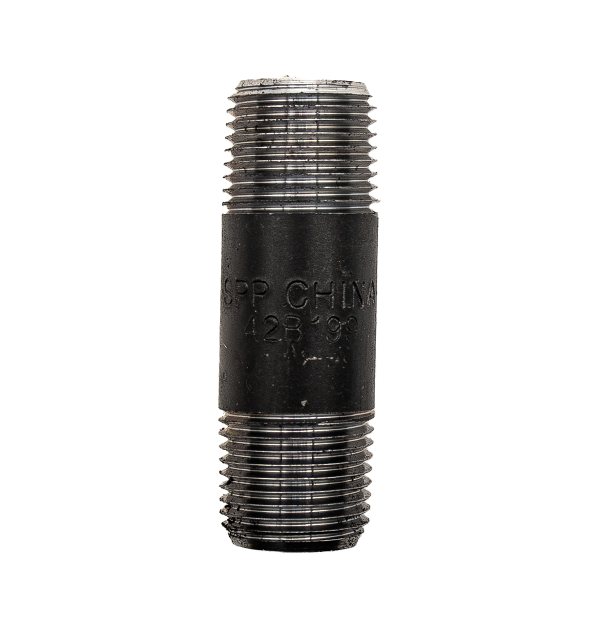 1/2"  x 2-1/2" Nipple, Black Pipe