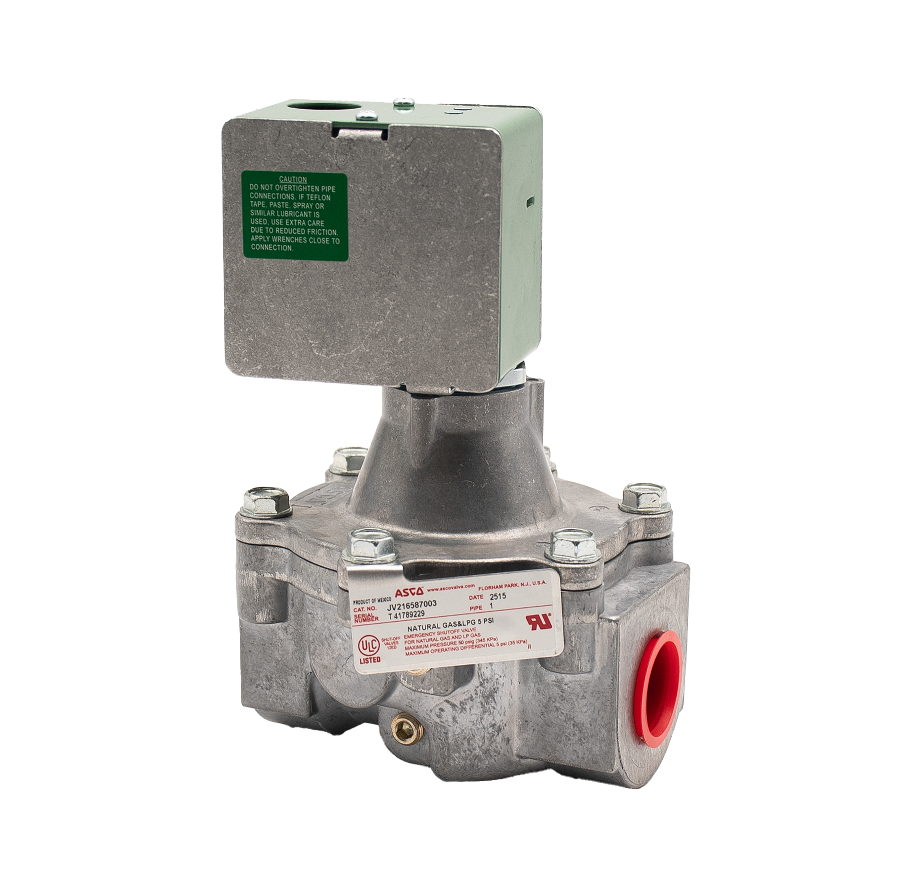 Asco 1" Mechanical Gas Valve (Ansul Style)
